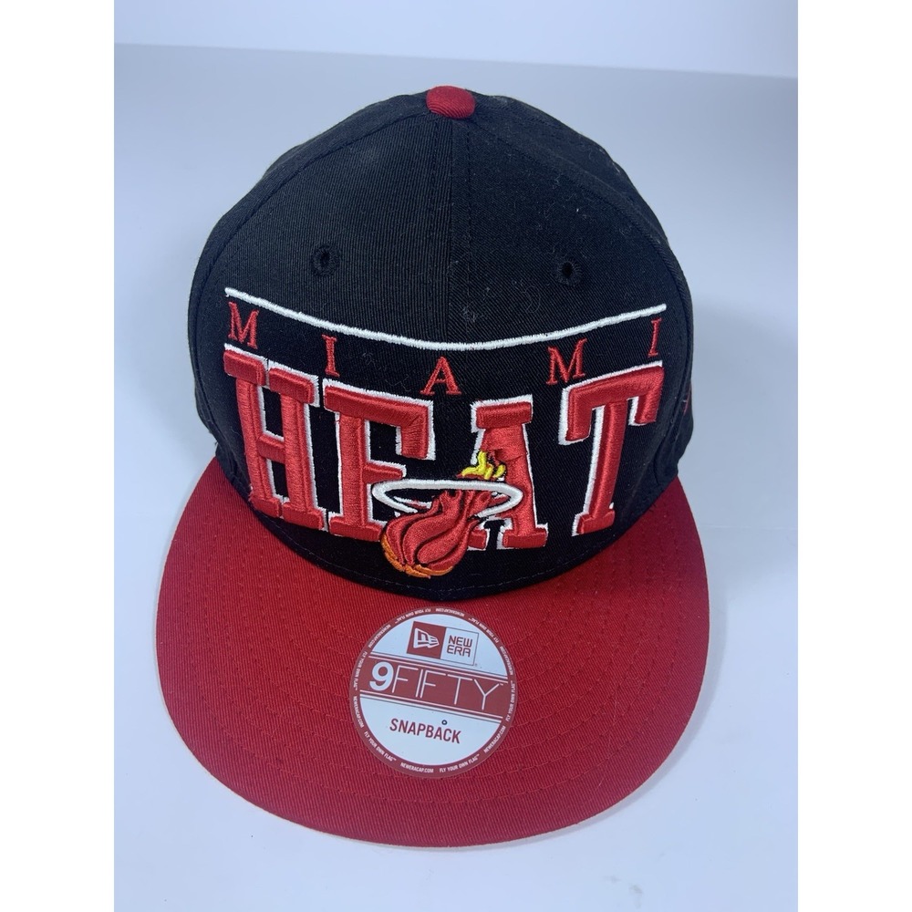 Miami Heat New Era Hardwood Classics NBA Hat Cap SnapBack 9Fifty